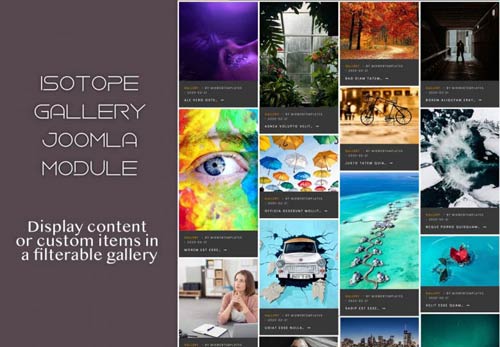 Isotope Gallery Modulo per Joomla