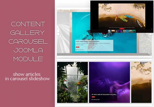 Content Gallery Carousel Modulo Joomla