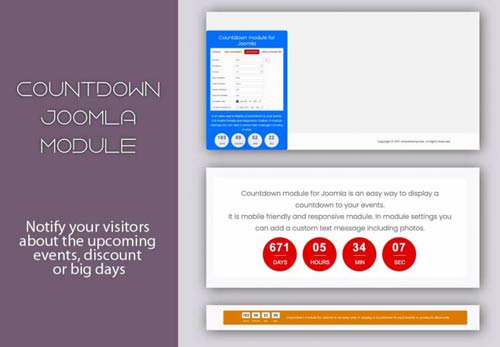Modulo Joomla Countdown