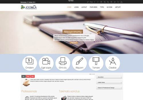 Joomla template per finanza d'impresa