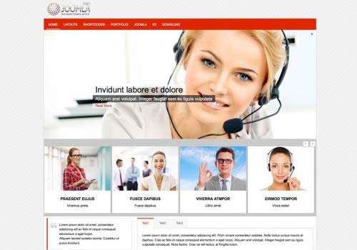 Template Joomla per siti di call center