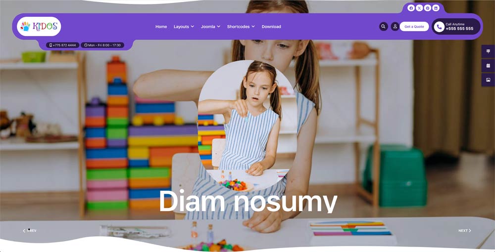 Kindergarten and Preschools Joomla Template