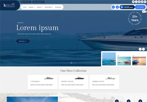 Template Joomla per barche e yacht