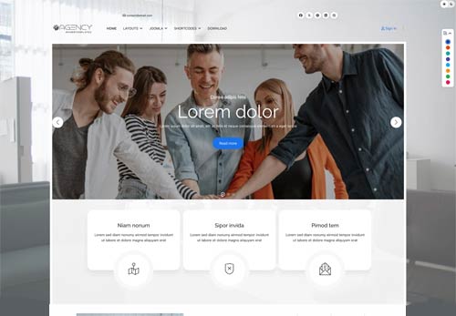 Template Joomla per investimenti in startup