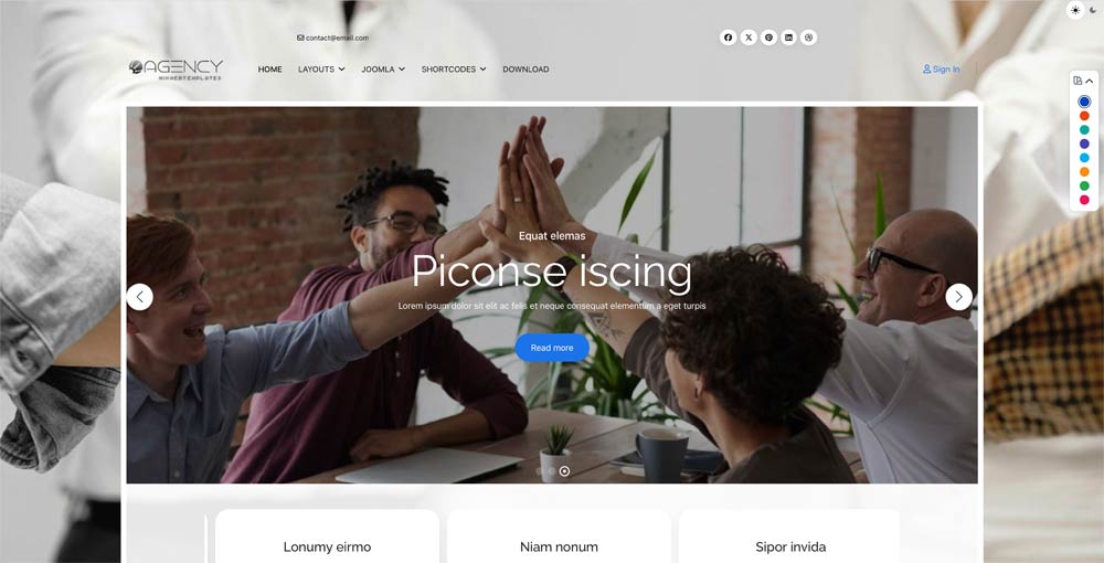 Startup Investment joomla template