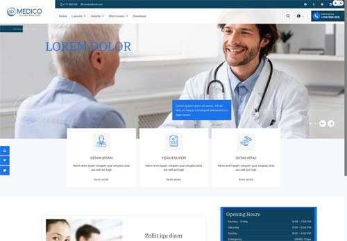 Template Joomla per salute e medicina