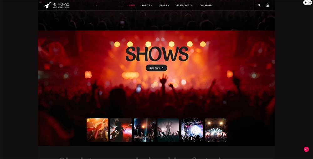 Music Festival Joomla Template